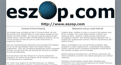 Desktop Screenshot of eszop.com